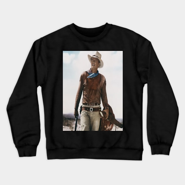 John_Wayne Crewneck Sweatshirt by Anung